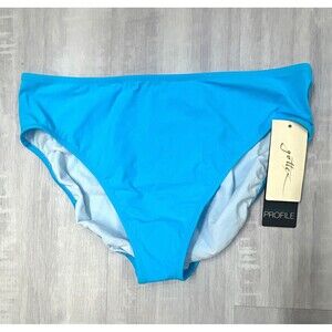 Profile by Gottex Women’s Turquoise Lined Stretch Bikini Swim Bottom Size 16